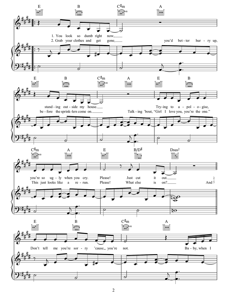 Take A Bow Take A Bow Acoustic Guitar scores gallery preview page 2