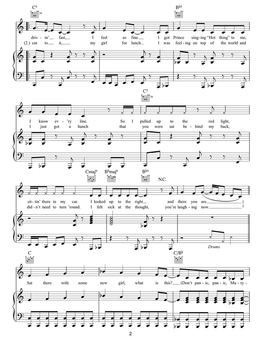 Song 4 Mutya (Out Of Control) Acoustic Guitar scores gallery preview page 2