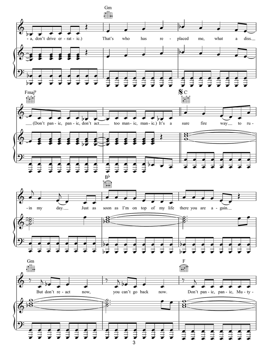 Song 4 Mutya (Out Of Control) Acoustic Guitar scores gallery preview page 3