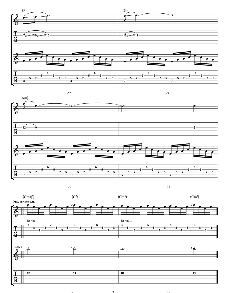 The Gallery Guitar Tablature scores gallery preview page 3