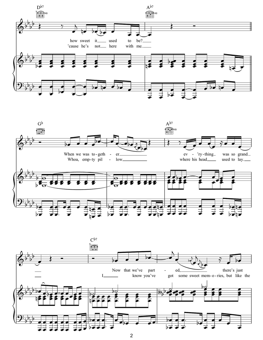 I Can't Stand The Rain Guitar scores gallery preview page 2