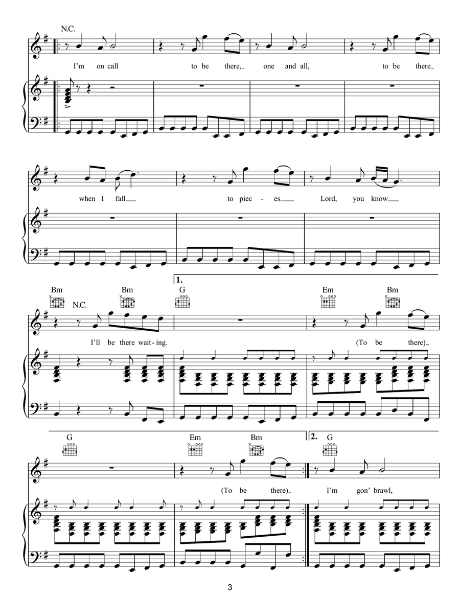 On Call On Call Acoustic Guitar scores gallery preview page 3