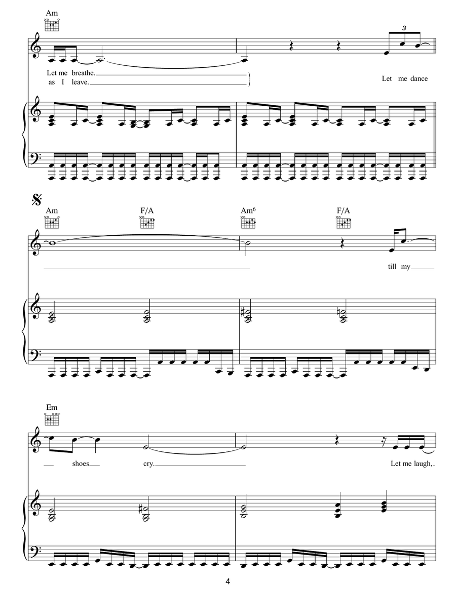 The Living Tree The Living Tree Piano, Vocal, Guitar scores gallery preview page 4