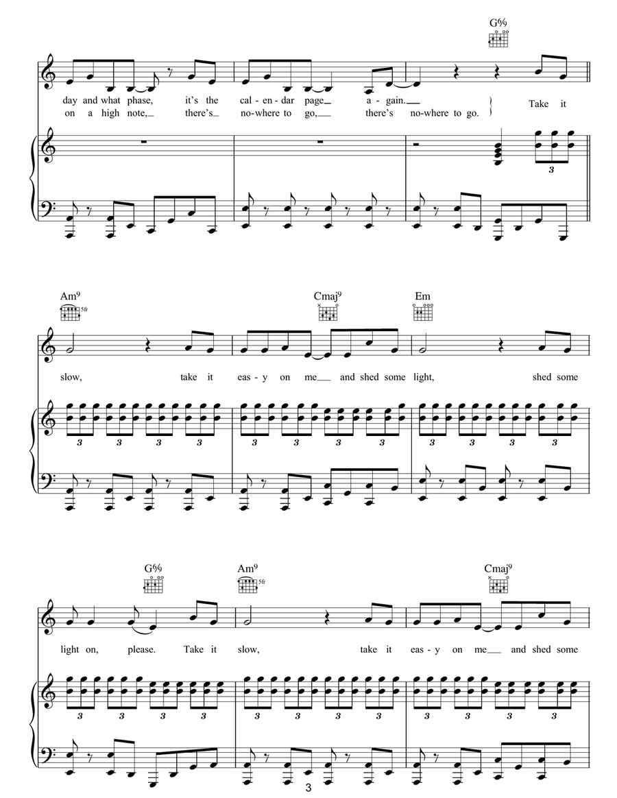 My Moon My Man My Moon My Man Piano, Vocal, Guitar scores gallery preview page 3