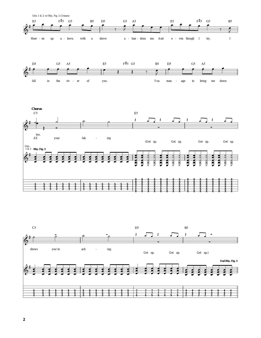 (Can't Get My) Head Around You Acoustic Guitar scores gallery preview page 2