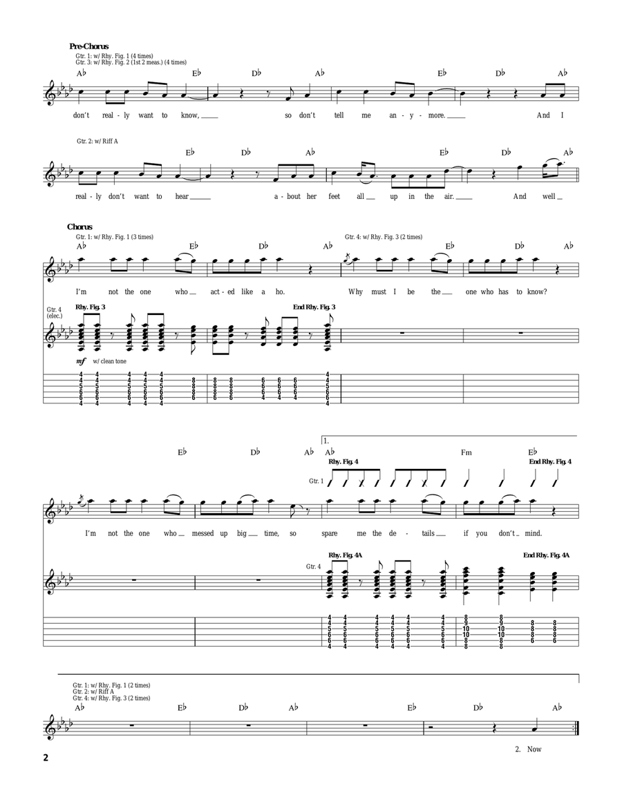 Spare Me The Details Spare Me The Details Acoustic Guitar scores gallery preview page 2