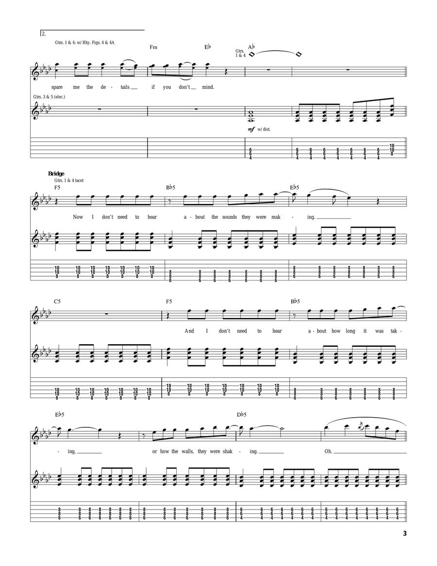 Spare Me The Details Spare Me The Details Acoustic Guitar scores gallery preview page 3