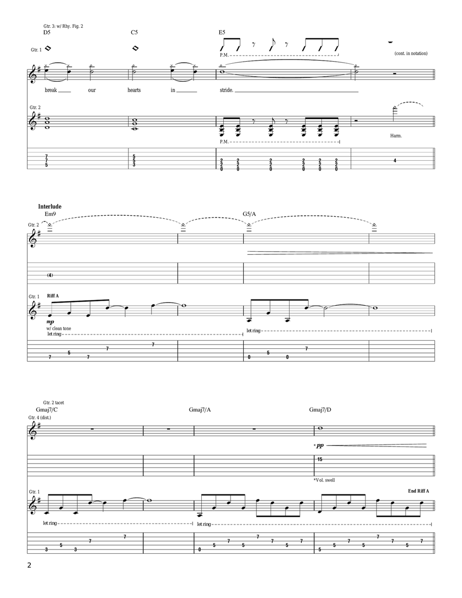 Life On Standby Life On Standby Acoustic Guitar scores gallery preview page 2
