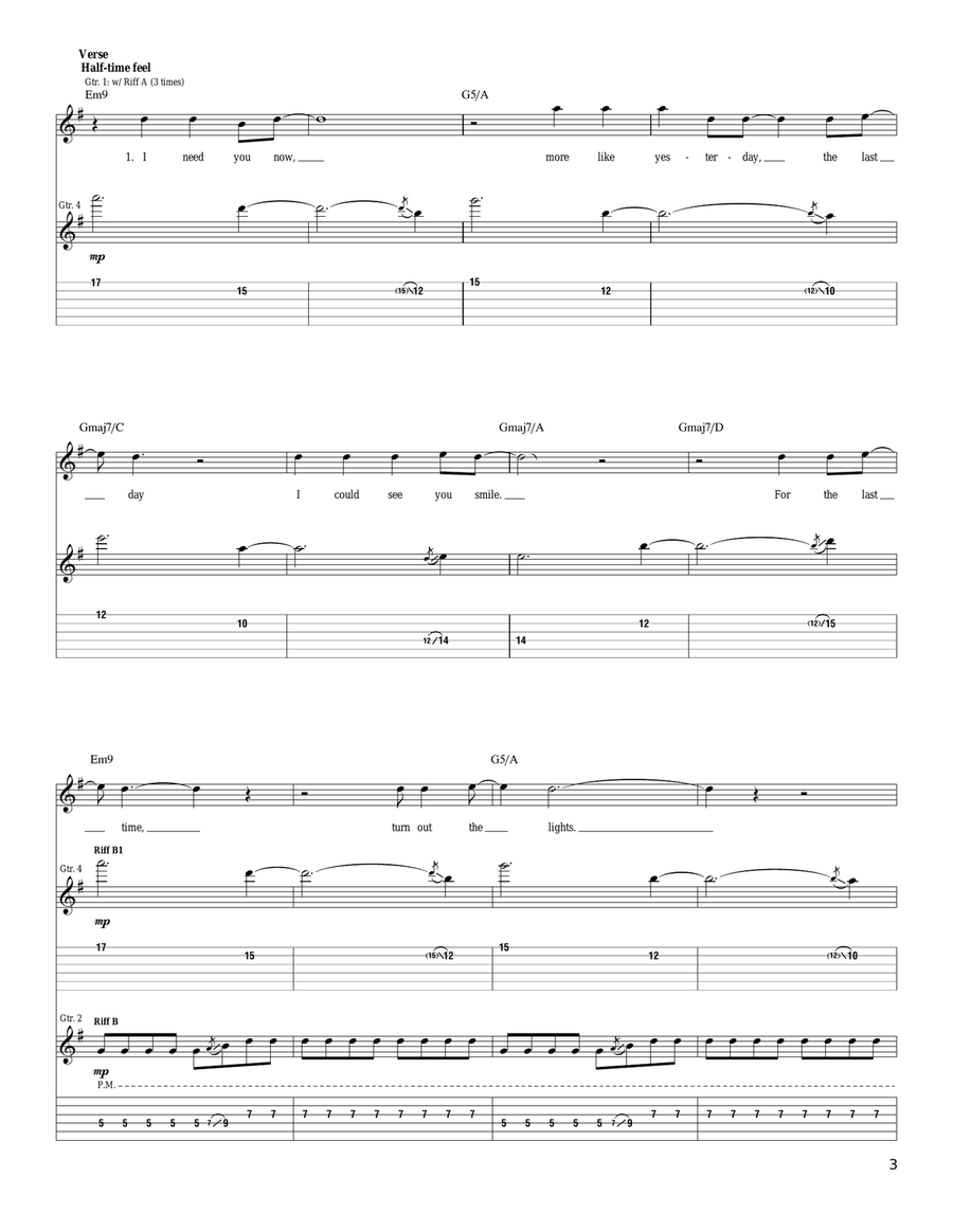 Life On Standby Life On Standby Acoustic Guitar scores gallery preview page 3