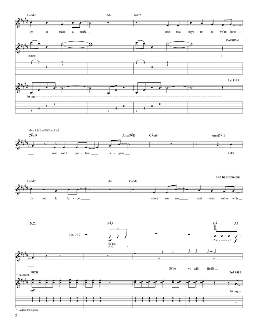 Sandpaper And Silk Sandpaper And Silk Acoustic Guitar scores gallery preview page 2