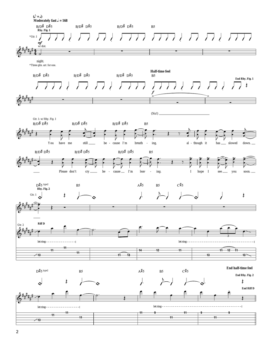 Screenwriting An Apology Screenwriting An Apology Acoustic Guitar scores gallery preview page 2