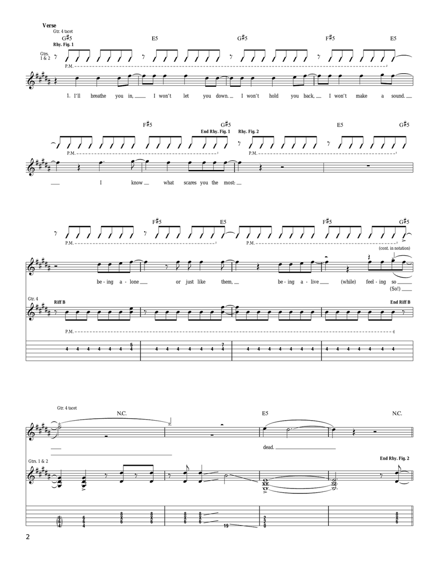Silver Bullet Silver Bullet Acoustic Guitar scores gallery preview page 2
