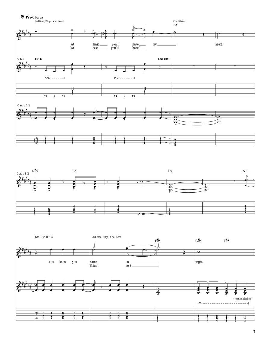 Silver Bullet Silver Bullet Acoustic Guitar scores gallery preview page 3