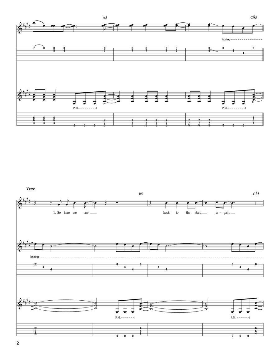 The Transition The Transition Acoustic Guitar scores gallery preview page 2