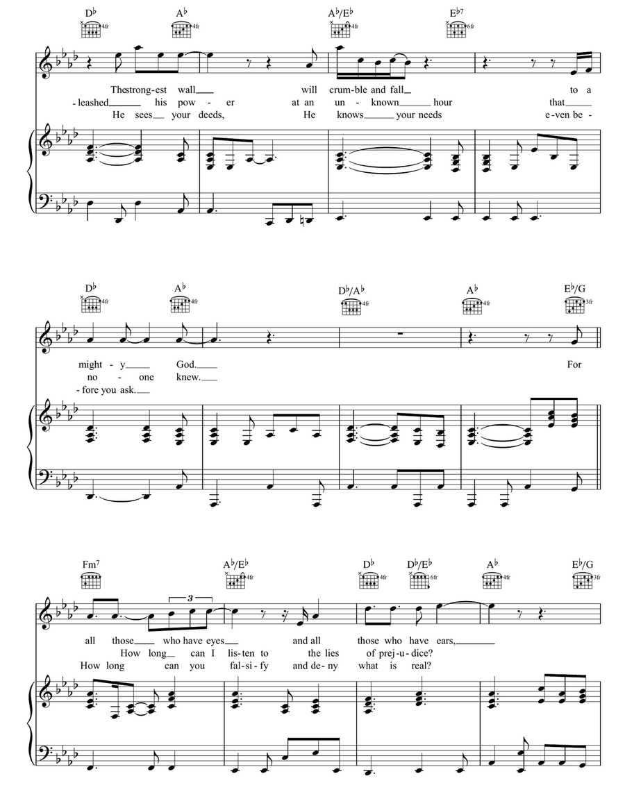 When He Returns When He Returns Piano, Vocal, Guitar scores gallery preview page 2