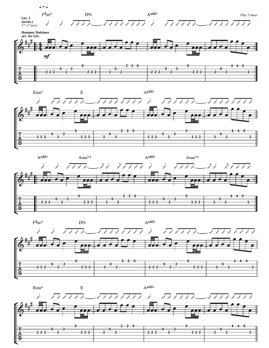 Life In Technicolor Life In Technicolor Acoustic Guitar scores gallery preview page 2