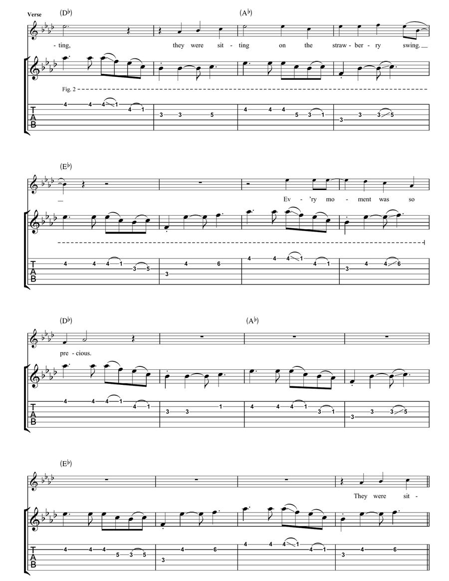 Strawberry Swing Strawberry Swing Acoustic Guitar scores gallery preview page 2