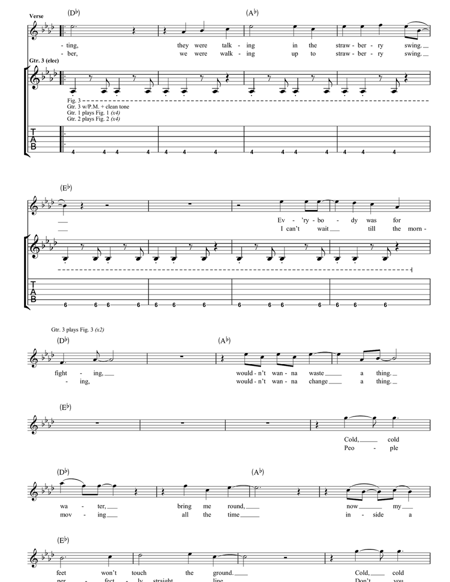 Strawberry Swing Strawberry Swing Acoustic Guitar scores gallery preview page 3