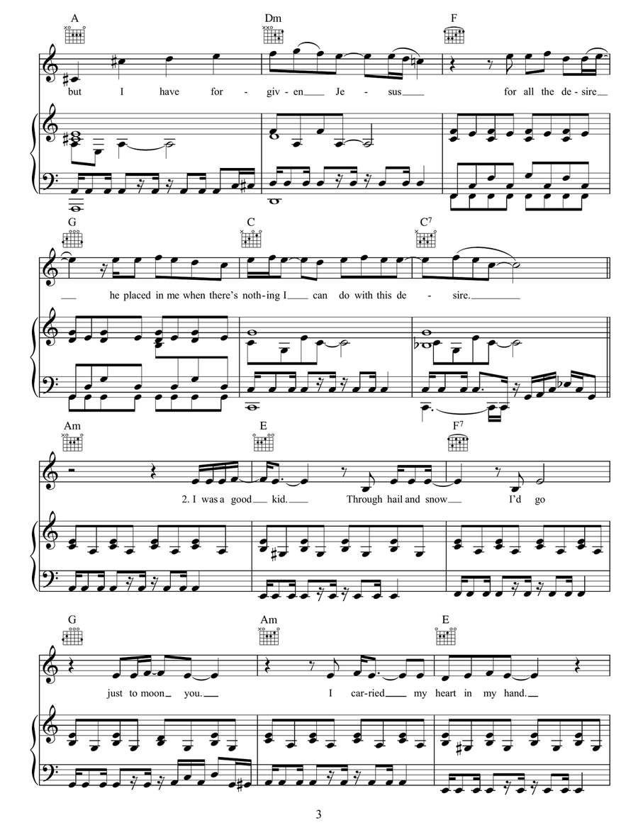 I Have Forgiven Jesus I Have Forgiven Jesus Guitar scores gallery preview page 3