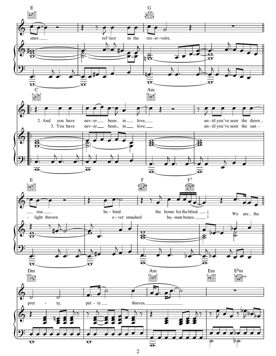 First Of The Gang To Die First Of The Gang To Die Guitar scores gallery preview page 2