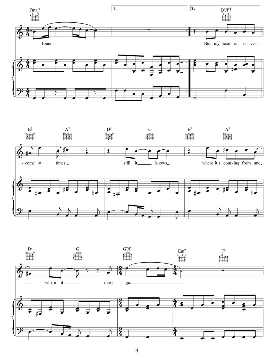 Not About To Lose Not About To Lose Piano, Vocal, Guitar scores gallery preview page 3