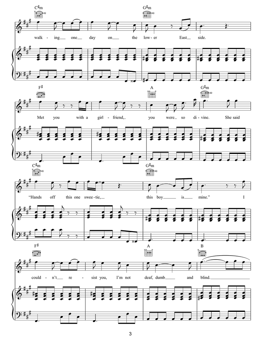 In The Flesh In The Flesh Acoustic Guitar scores gallery preview page 3