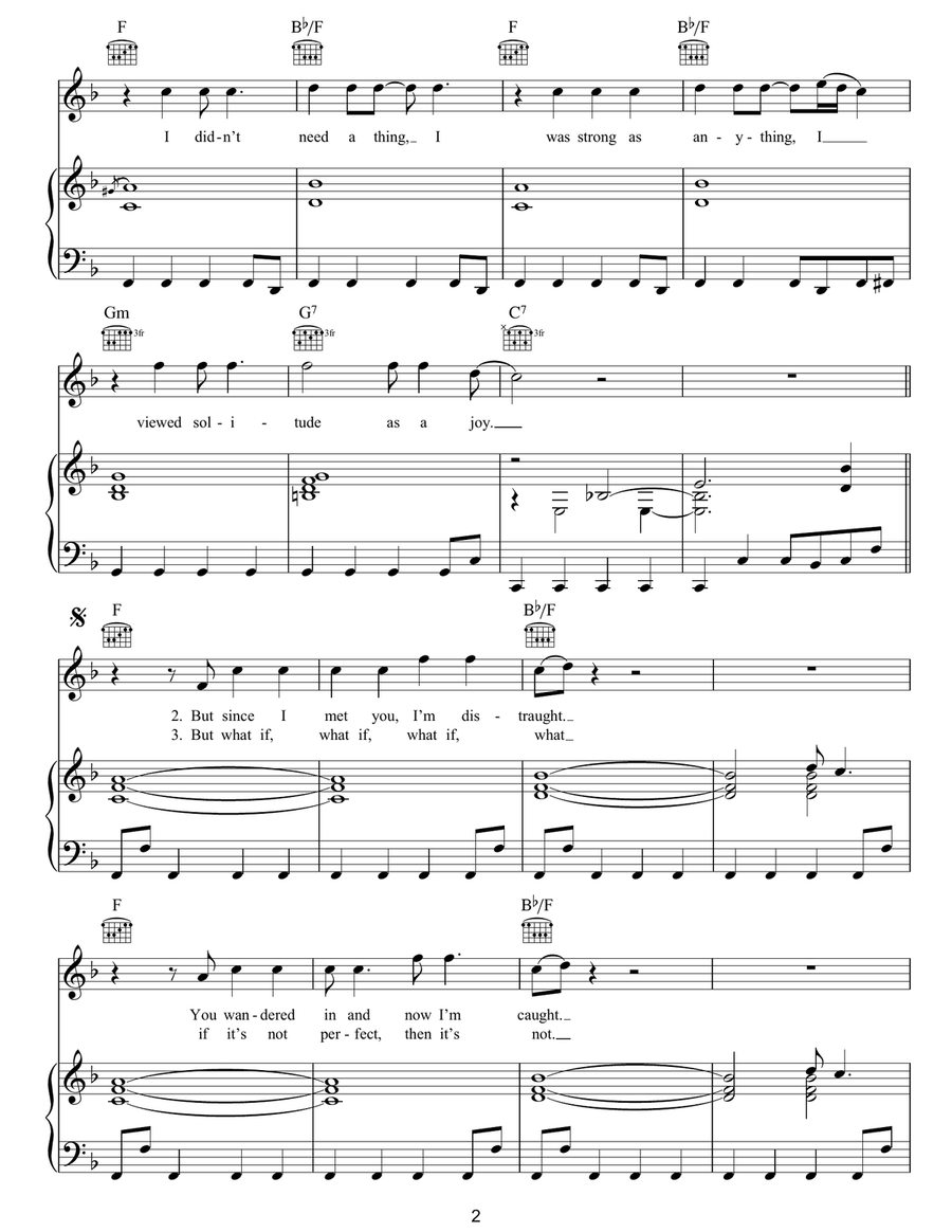 Life With You Life With You Piano, Vocal, Guitar scores gallery preview page 2