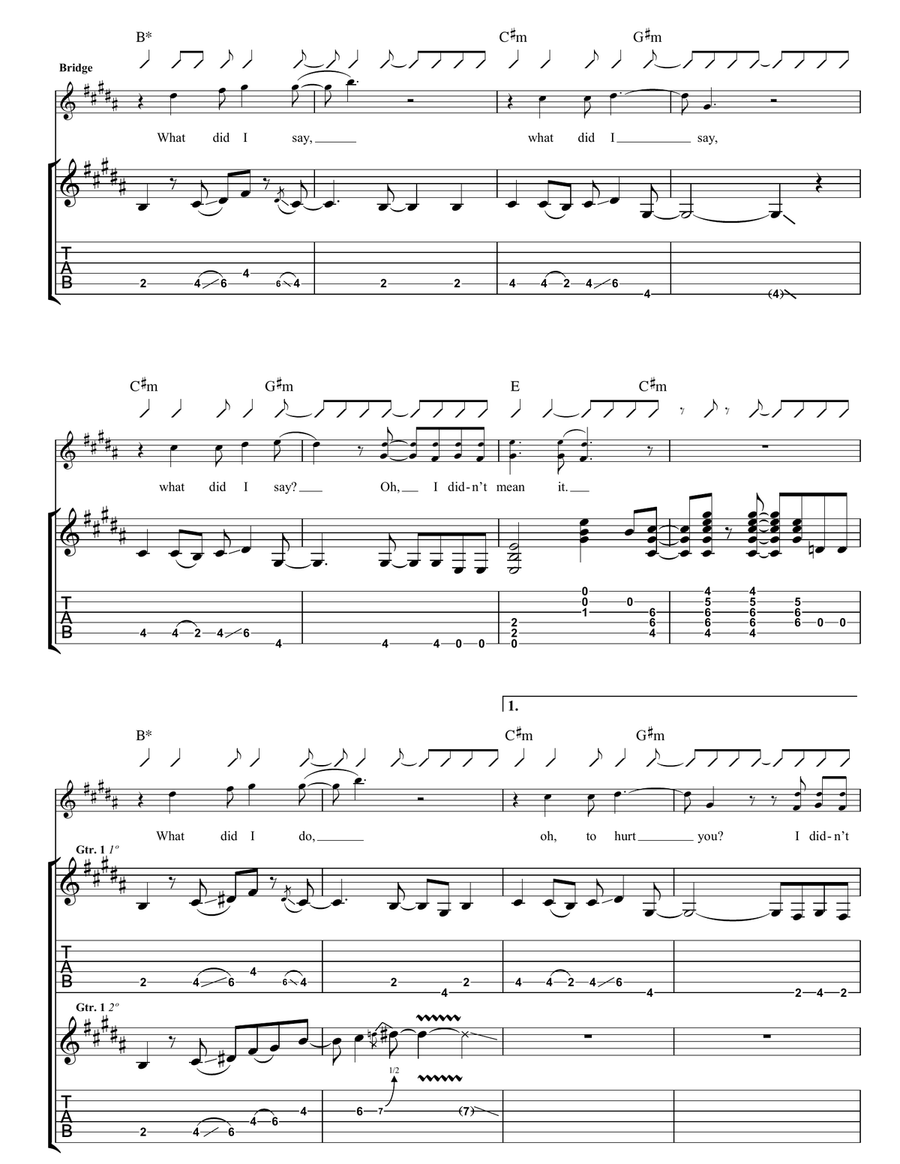Stormy Weather Stormy Weather Guitar Tablature scores gallery preview page 5