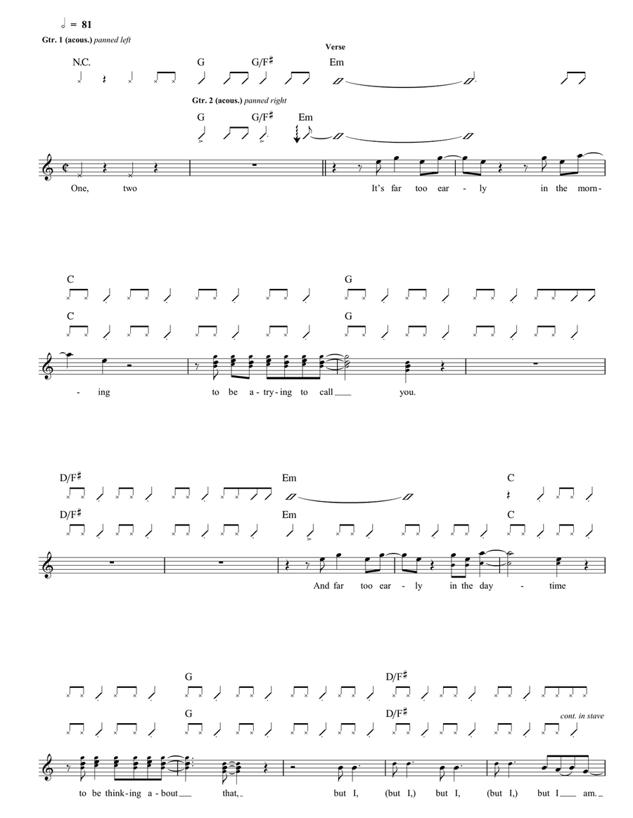 Tick Of Time Tick Of Time Guitar Tablature scores gallery preview page 2