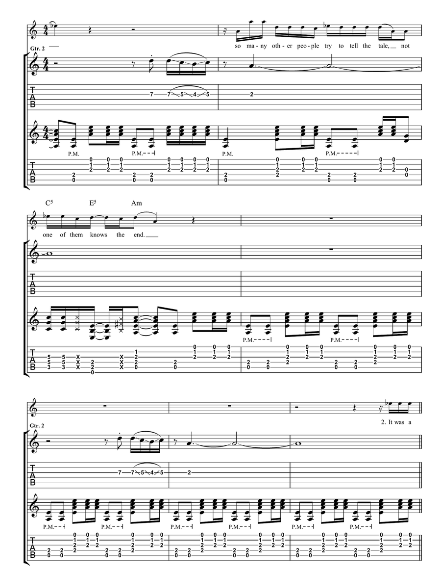 Carolina Drama Carolina Drama Guitar Tablature scores gallery preview page 2
