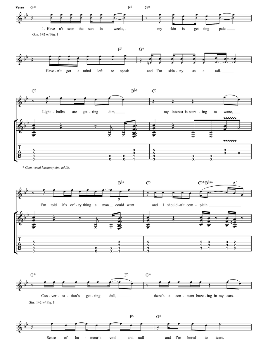 Consoler Of The Lonely Consoler Of The Lonely Guitar Tablature scores gallery preview page 2