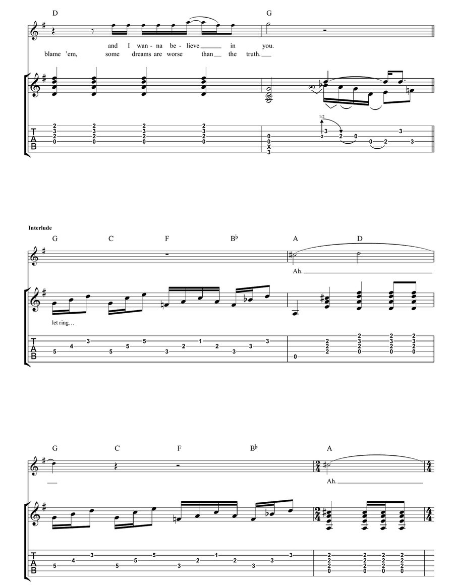 Pull This Blanket Off Pull This Blanket Off Guitar Tablature scores gallery preview page 2