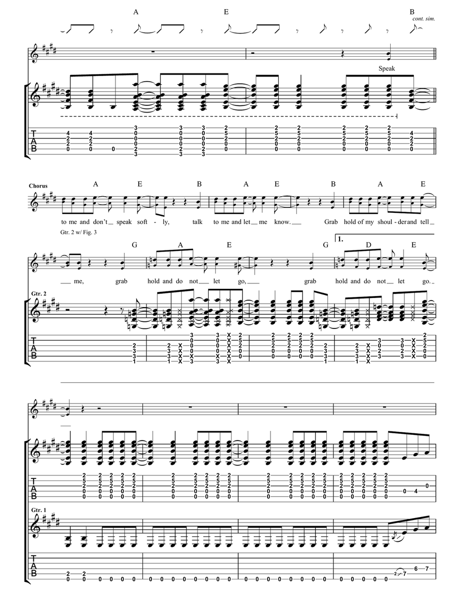These Stones Will Shout These Stones Will Shout Guitar Tablature scores gallery preview page 4