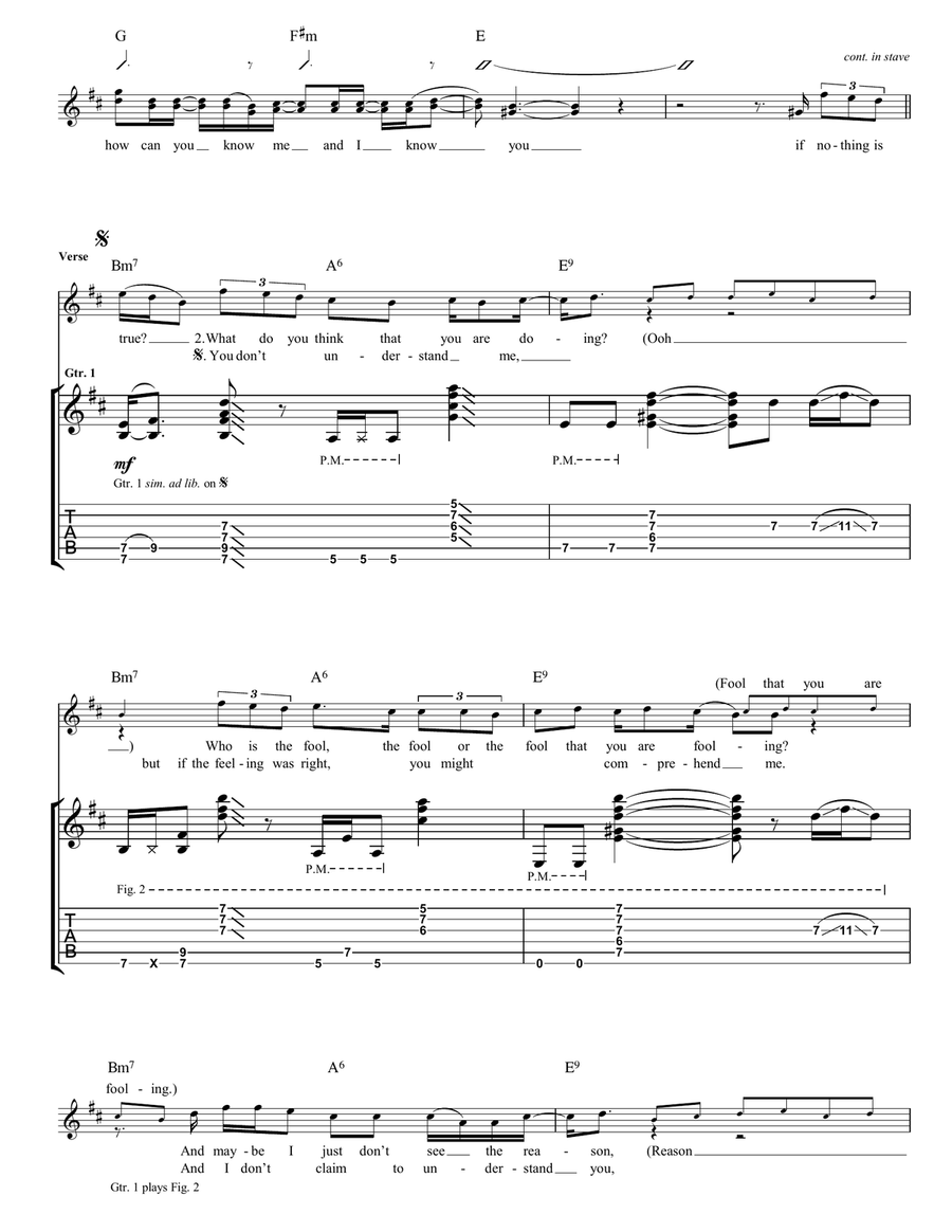 You Don't Understand Me You Don't Understand Me Guitar Tablature scores gallery preview page 3
