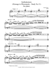 Epithalamium (Homage To Mussorgsky - Study No.11) For Piano
