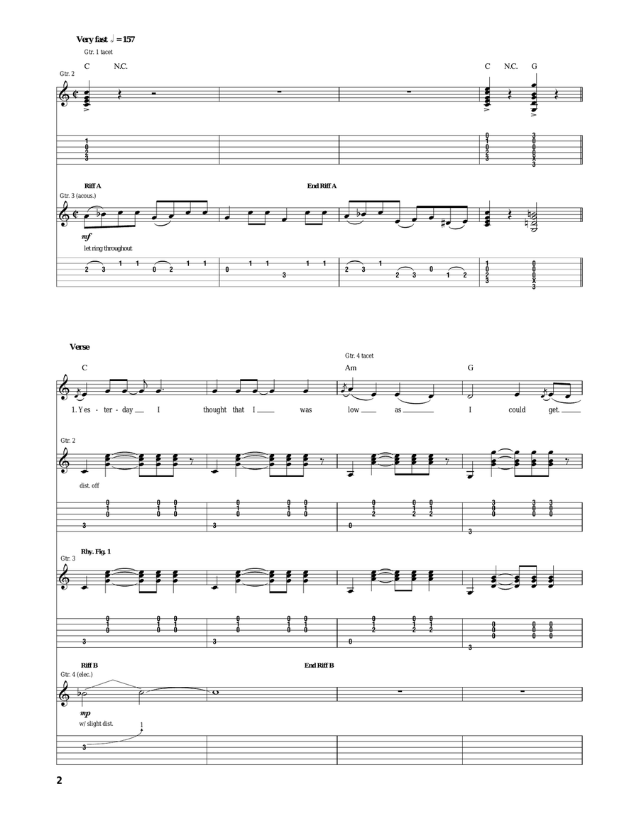 Two Feet Of Topsoil Two Feet Of Topsoil Acoustic Guitar scores gallery preview page 2