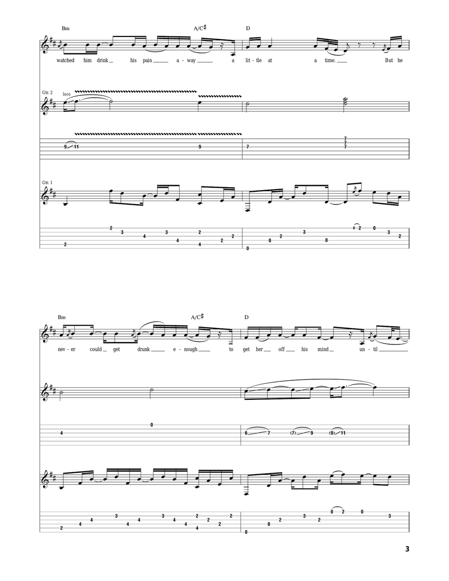 Whiskey Lullaby Whiskey Lullaby Acoustic Guitar scores gallery preview page 3