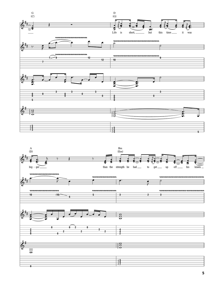 Whiskey Lullaby Whiskey Lullaby Acoustic Guitar scores gallery preview page 5