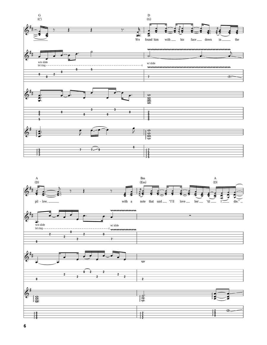 Whiskey Lullaby Whiskey Lullaby Acoustic Guitar scores gallery preview page 6