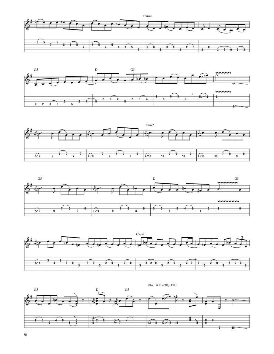 The Nervous Breakdown Acoustic Guitar scores gallery preview page 6