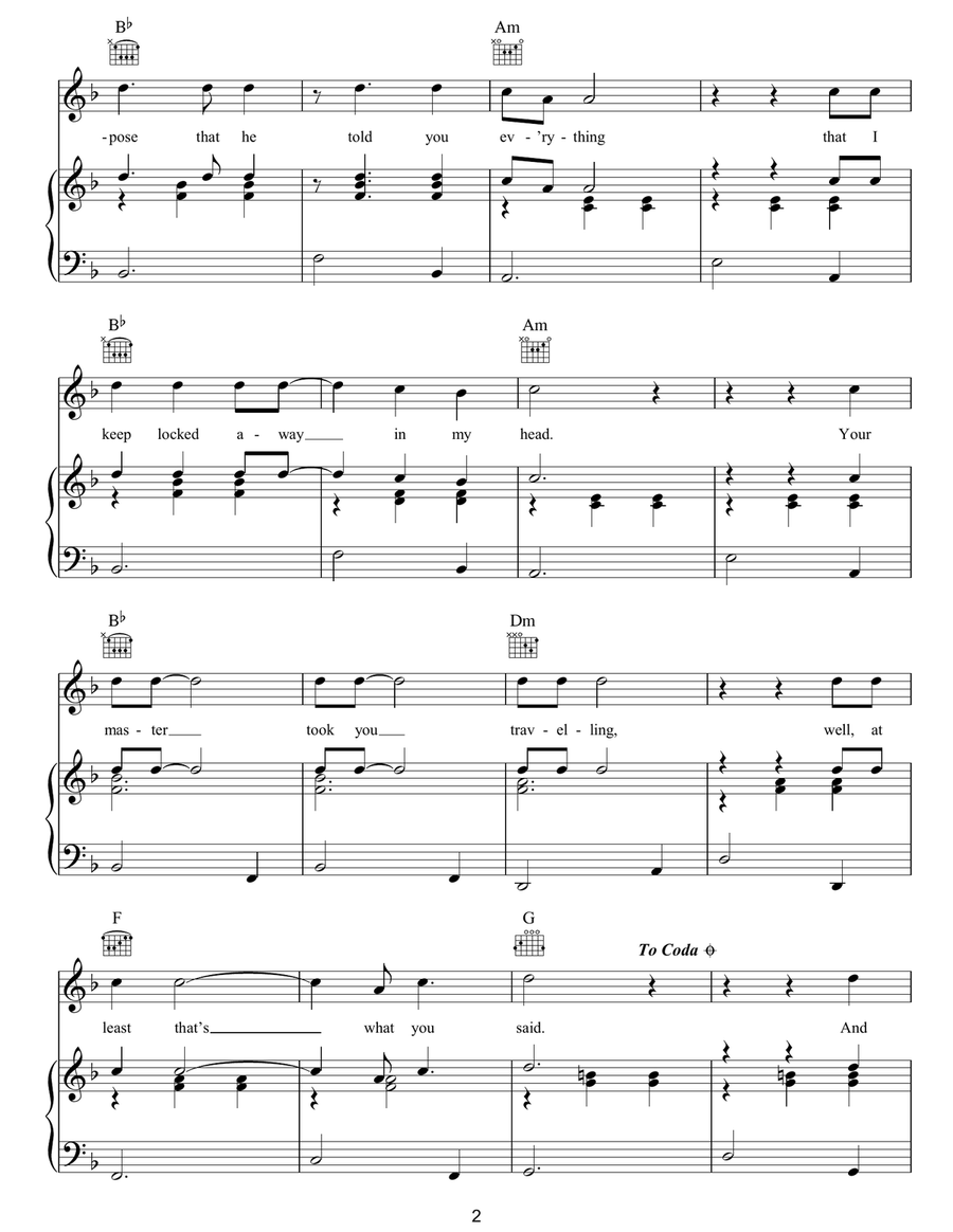 Master Song Master Song Guitar scores gallery preview page 2