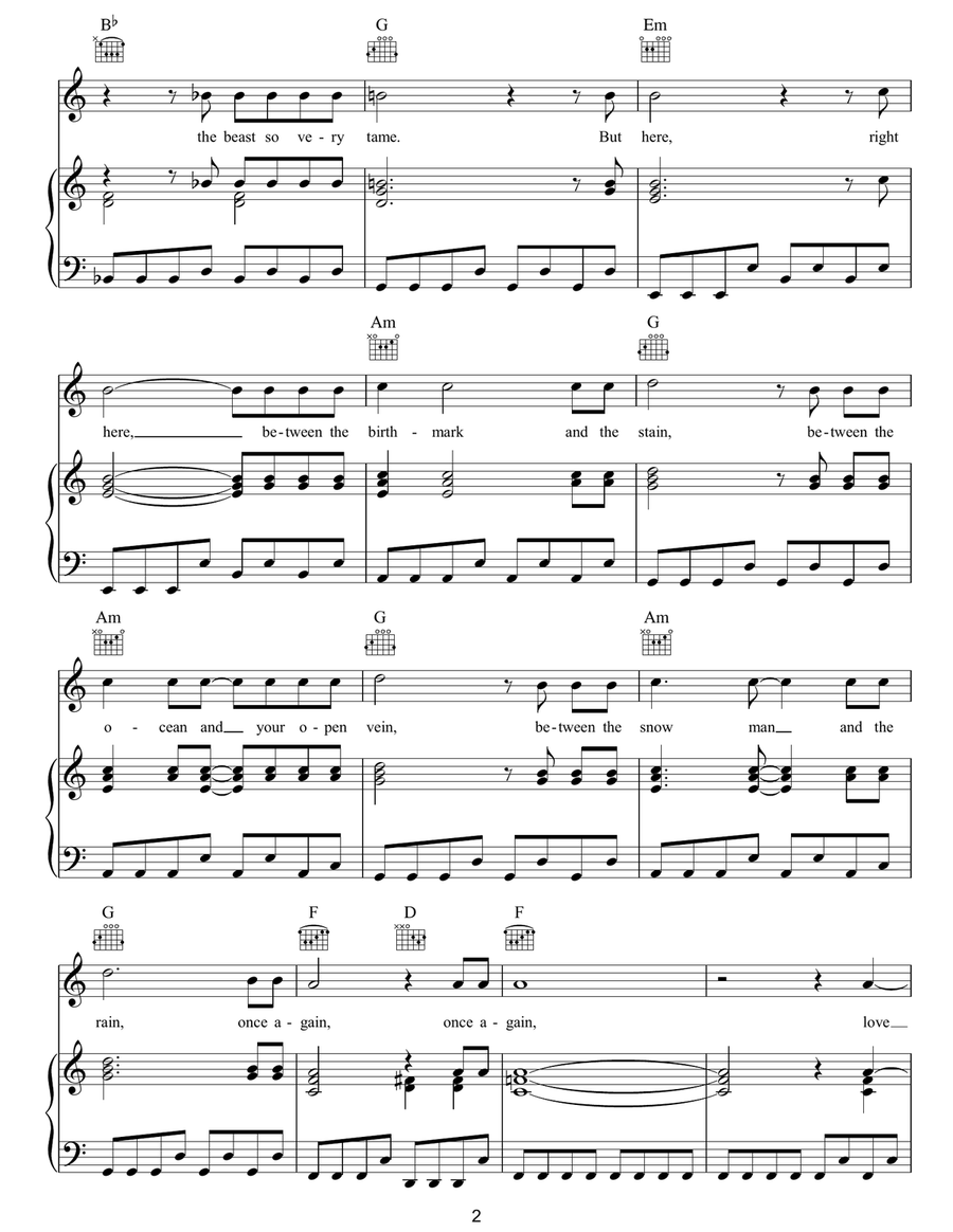Love Calls You By Your Name Guitar scores gallery preview page 2
