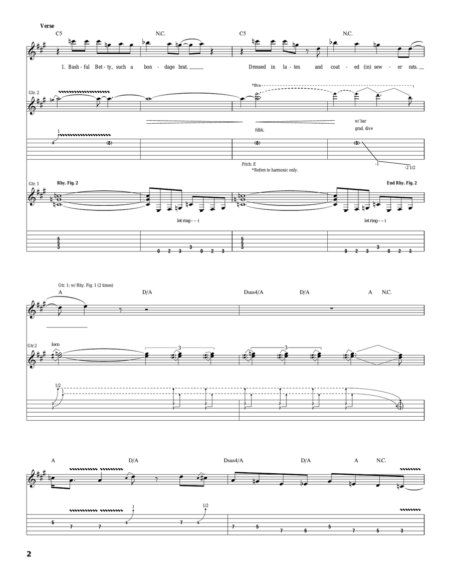 Hell On High Heels Hell On High Heels Acoustic Guitar scores gallery preview page 2
