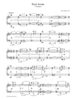 Piano Sonata, I Variation