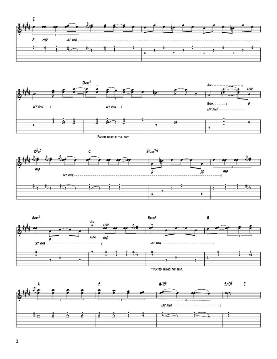 Change Of Heart Electric Guitar scores gallery preview page 2