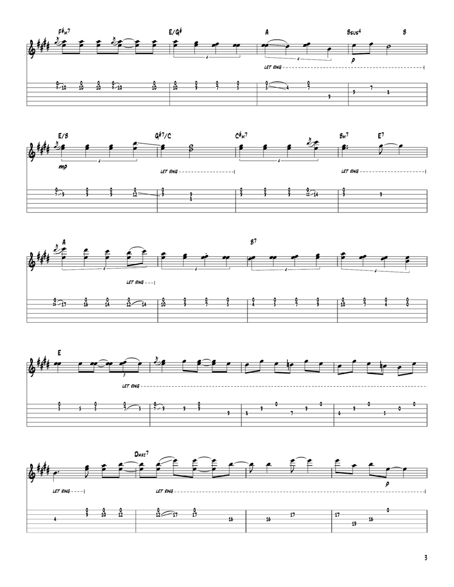 Change Of Heart Electric Guitar scores gallery preview page 3