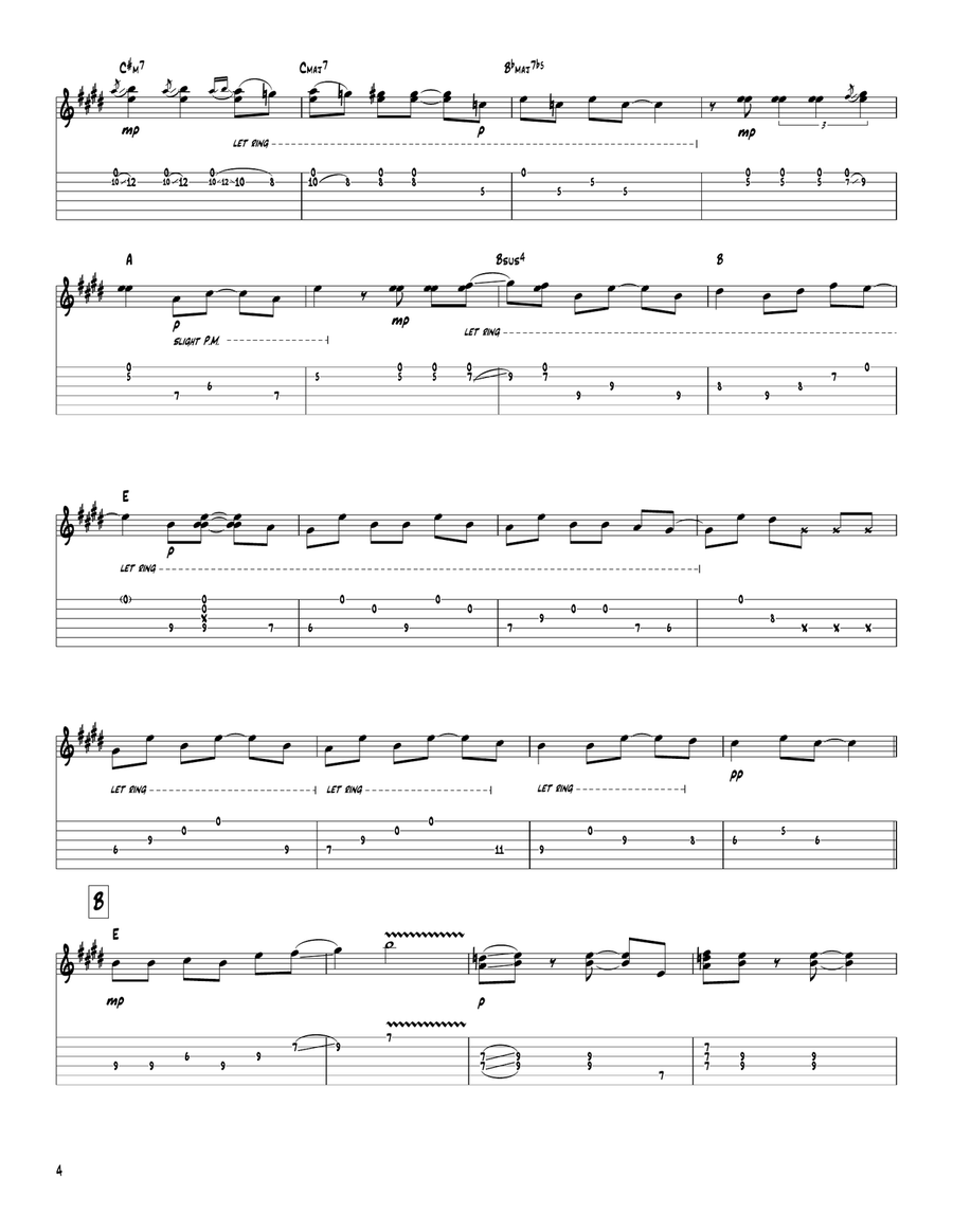 Change Of Heart Electric Guitar scores gallery preview page 4