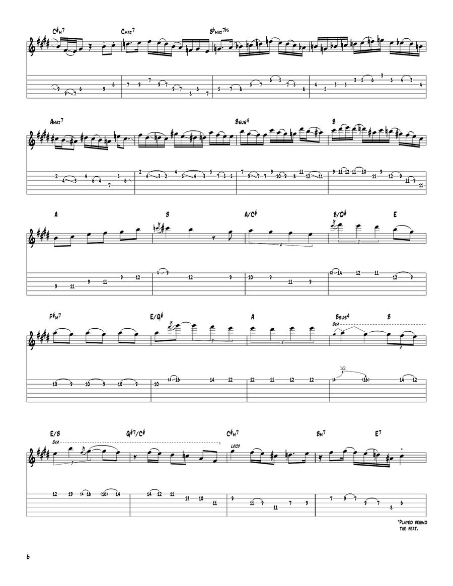 Change Of Heart Electric Guitar scores gallery preview page 6