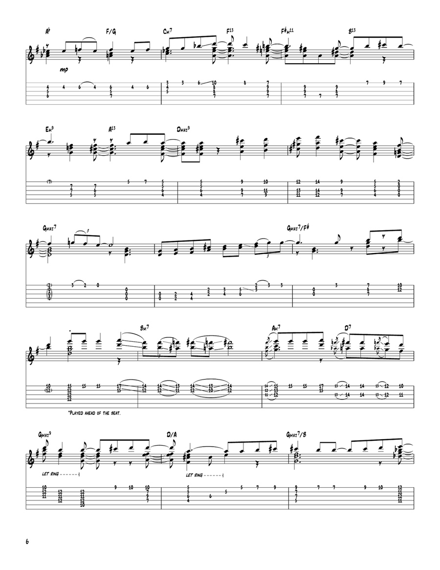 Never Too Far Away Never Too Far Away Electric Guitar scores gallery preview page 6