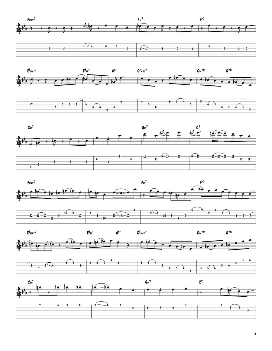 Solar Solar Electric Guitar scores gallery preview page 5